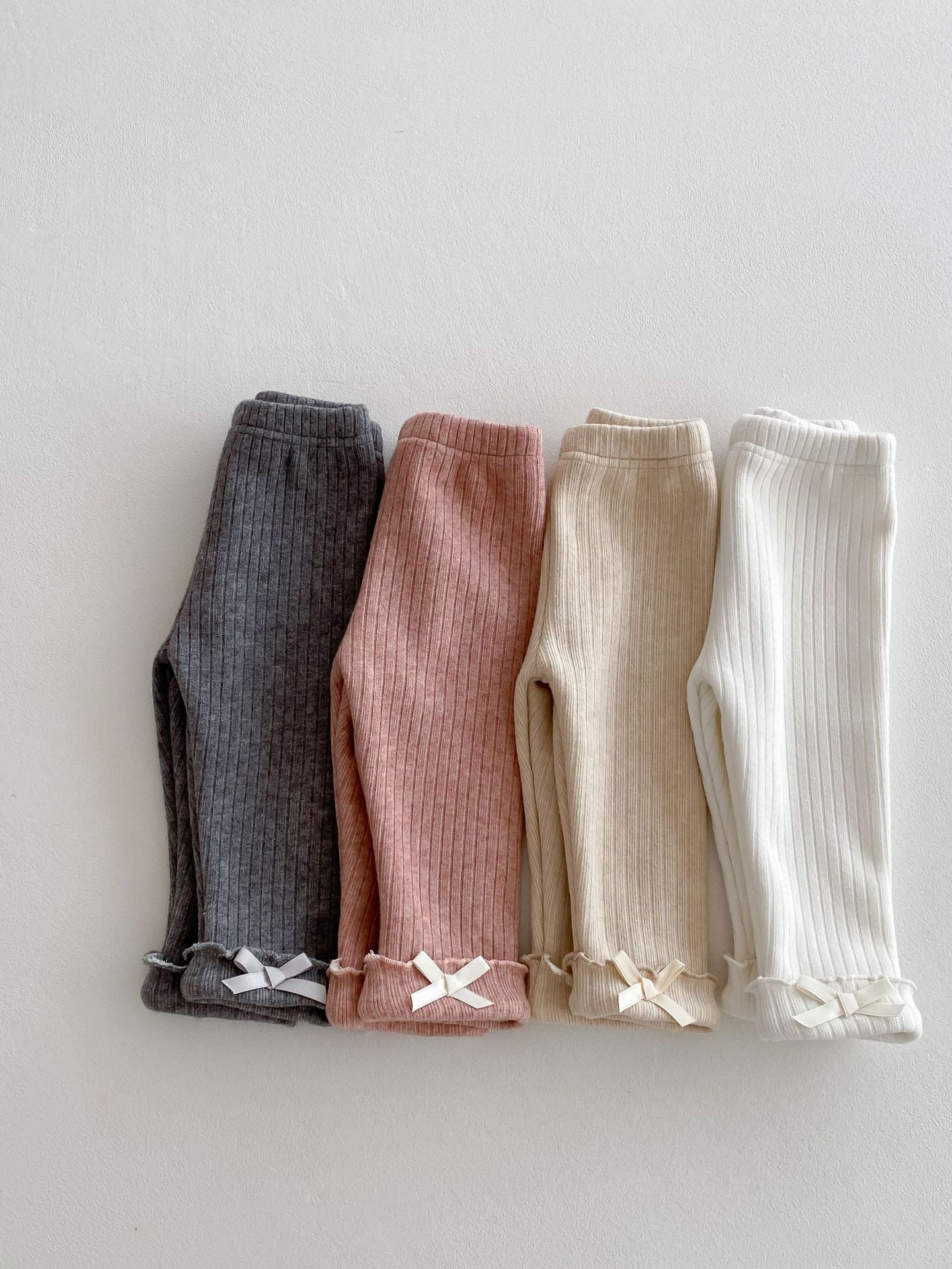 Girls' Lined Pants with Bows