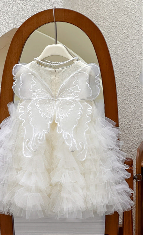 Children's Tulle Dress with Wings + Blouse