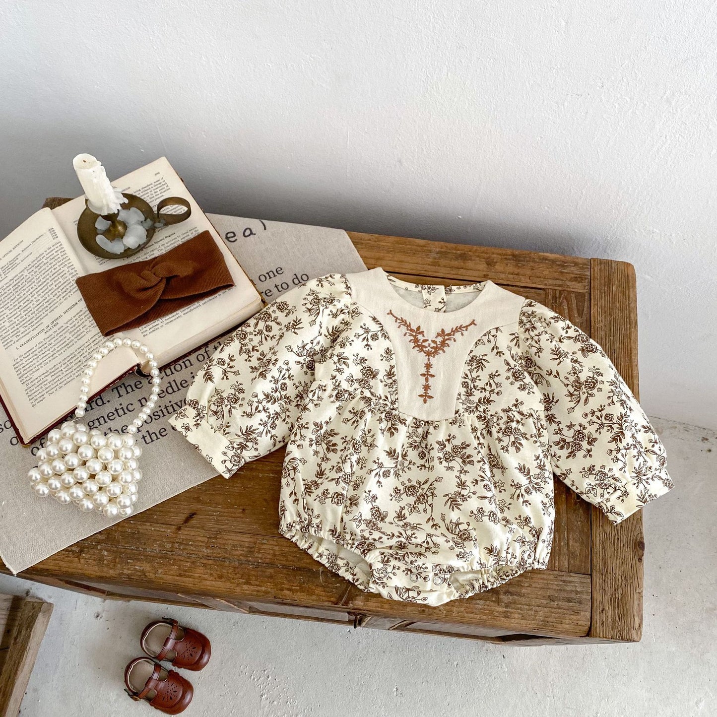 Girls' Floral Bodysuit