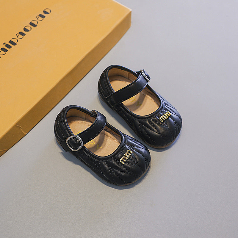 Zapato plano infantil con hebilla MM