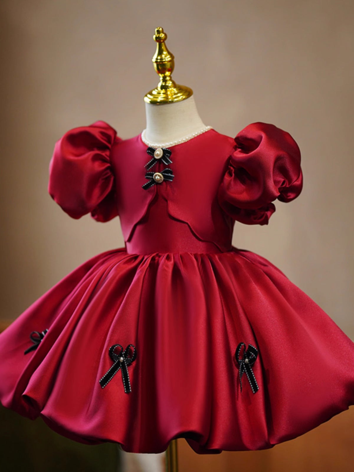 Children's Pearl Bow Dress