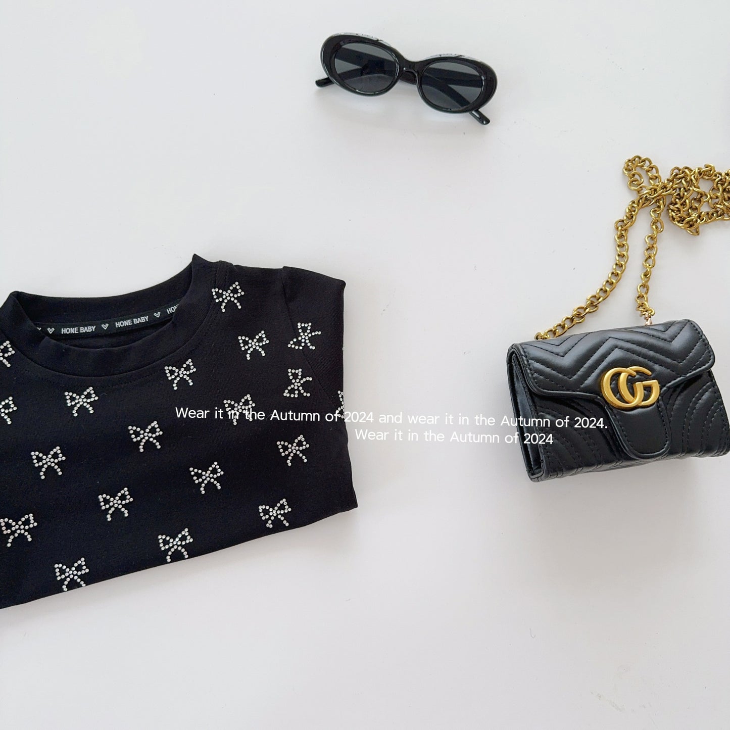 Girls' Infant Blouse with Shiny Bows