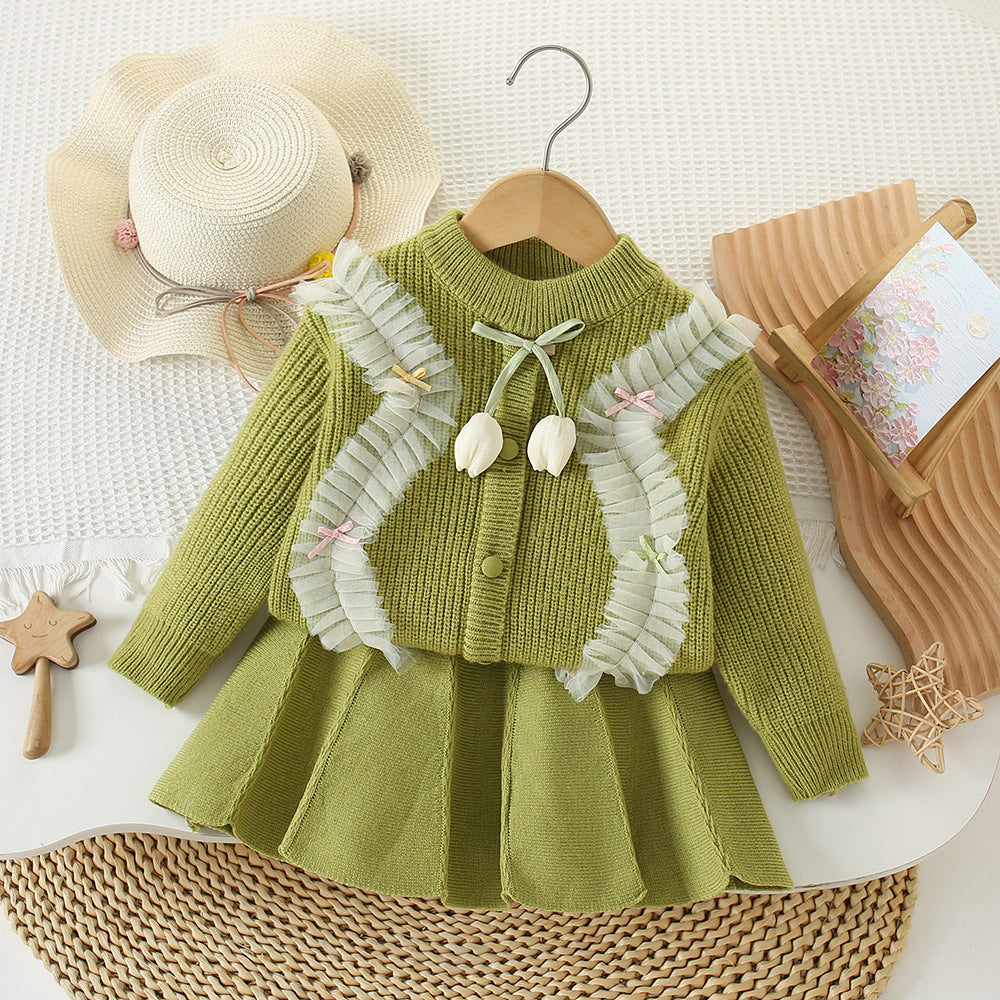 Tulip Knit Girls' Set