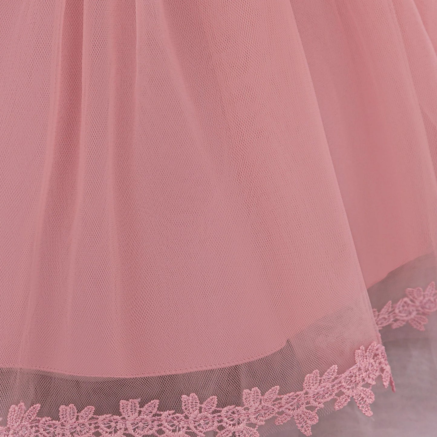 Luxury Children's Dress with Flower Embroidery