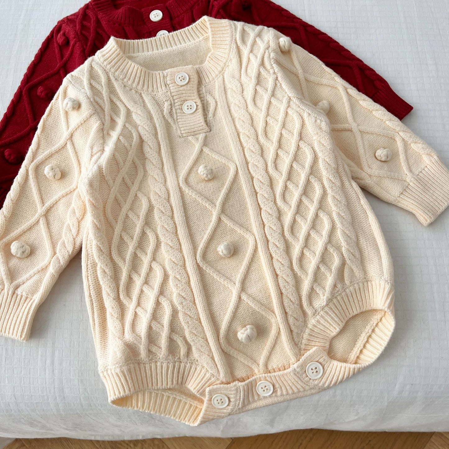 Baby Knit Long-Sleeve Bodysuit