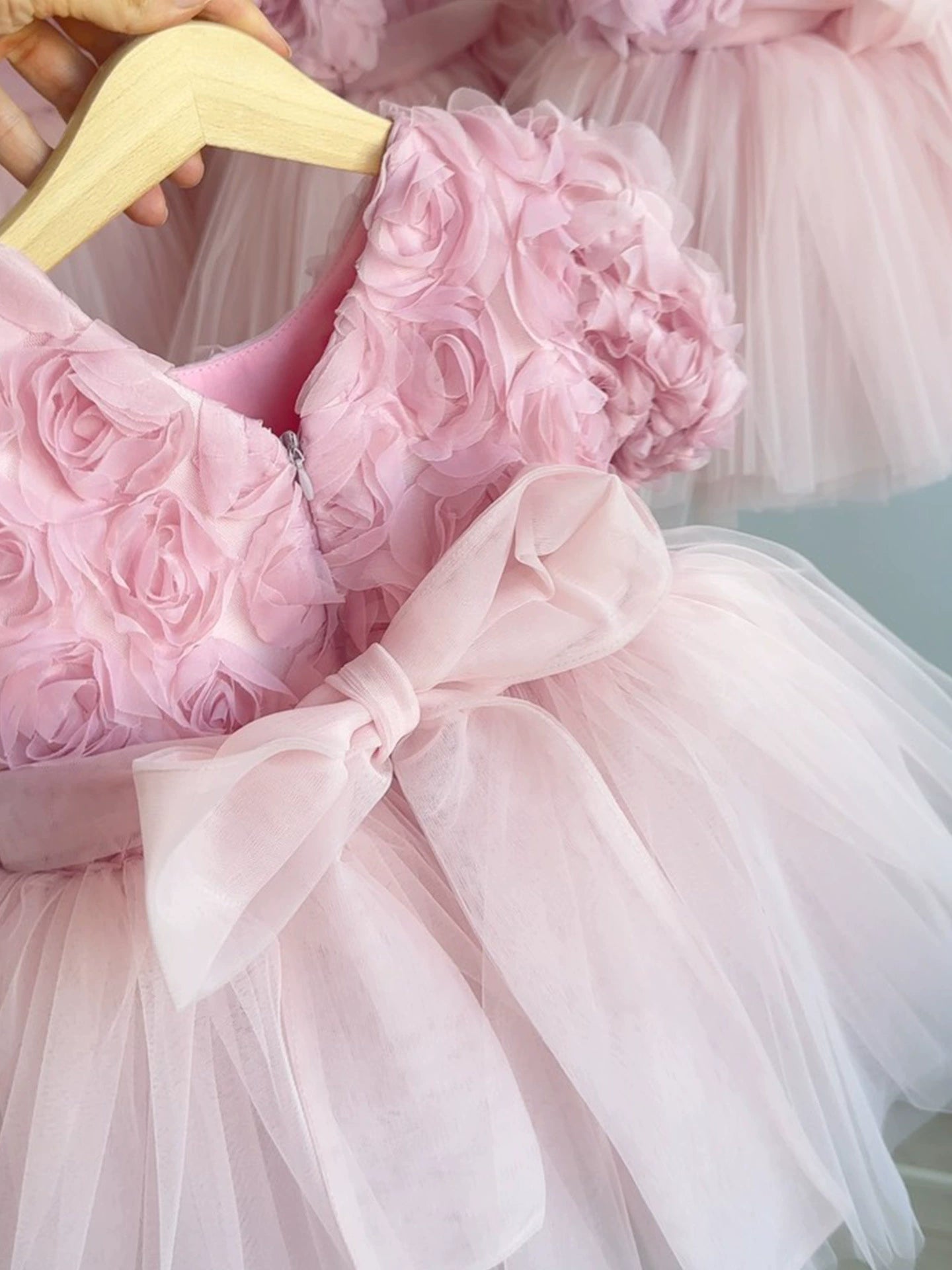 Flower and Tulle Party Dress