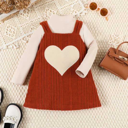 Children's Heart Dress + Blouse