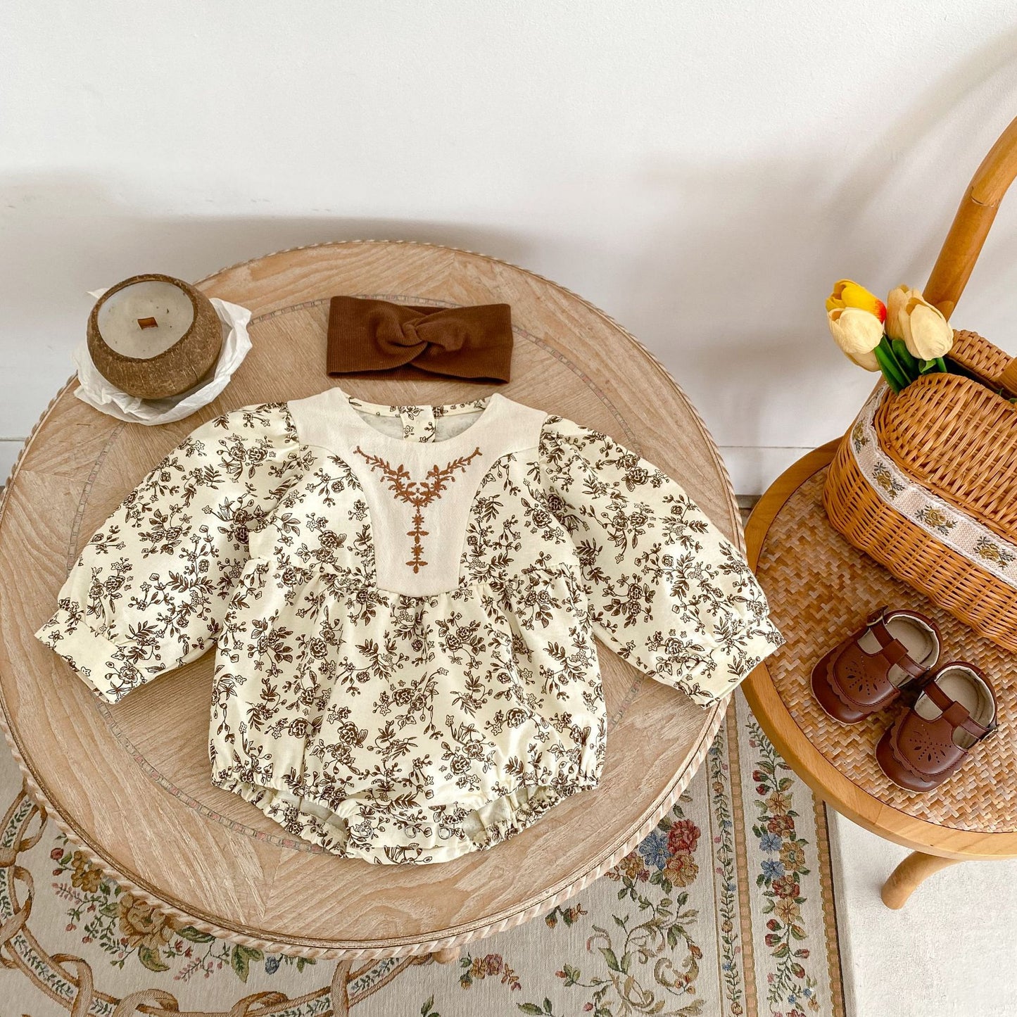 Girls' Floral Bodysuit