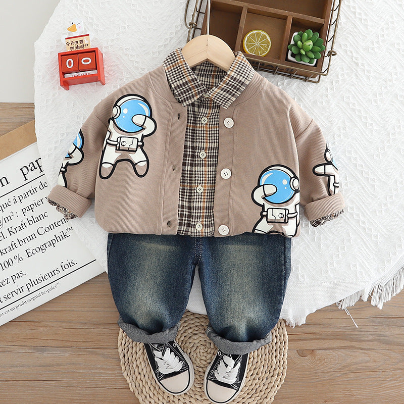 Conjunto infantil de astronauta de 3 piezas