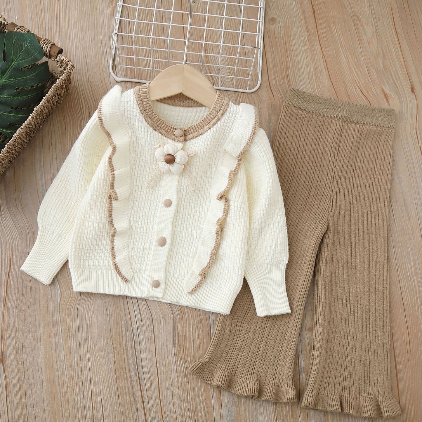Flower Children's Knitting Set