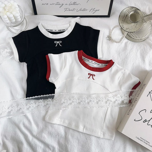 Girls' T-Shirt with Bow