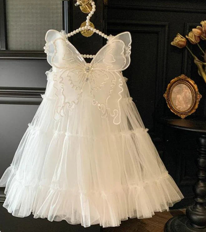 Shiny Wing Tulle Children's Dress