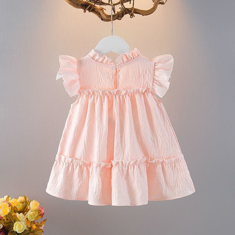 Children's Dress with Flower Bow