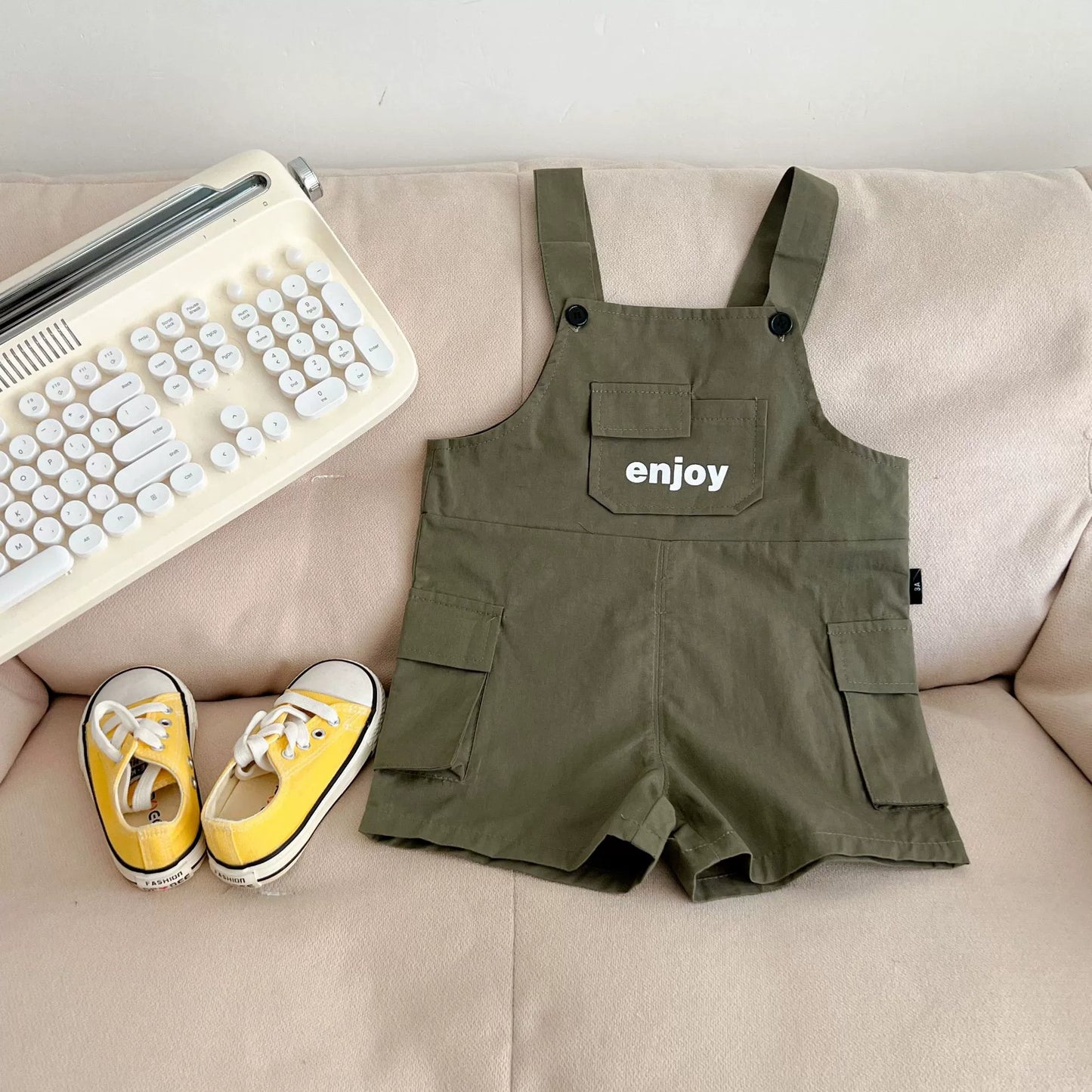 Children's Overalls Enjoy Pocket