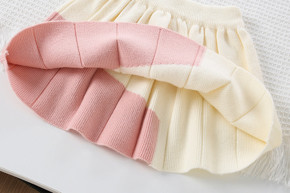 Girls' Knit Set Mussi Little Flowers