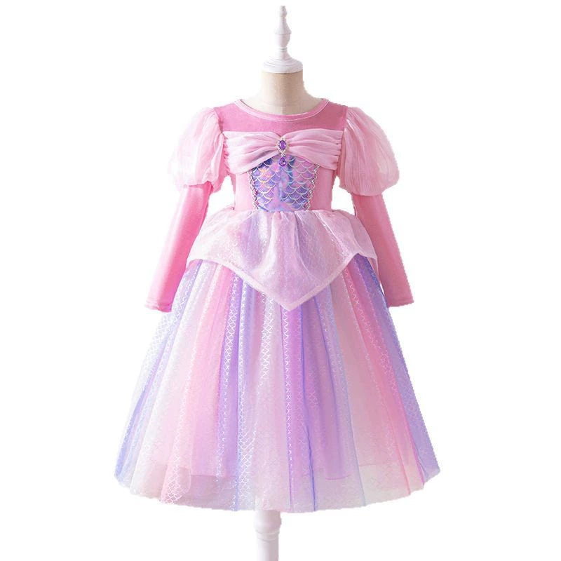 Pink Party Dress with Scales