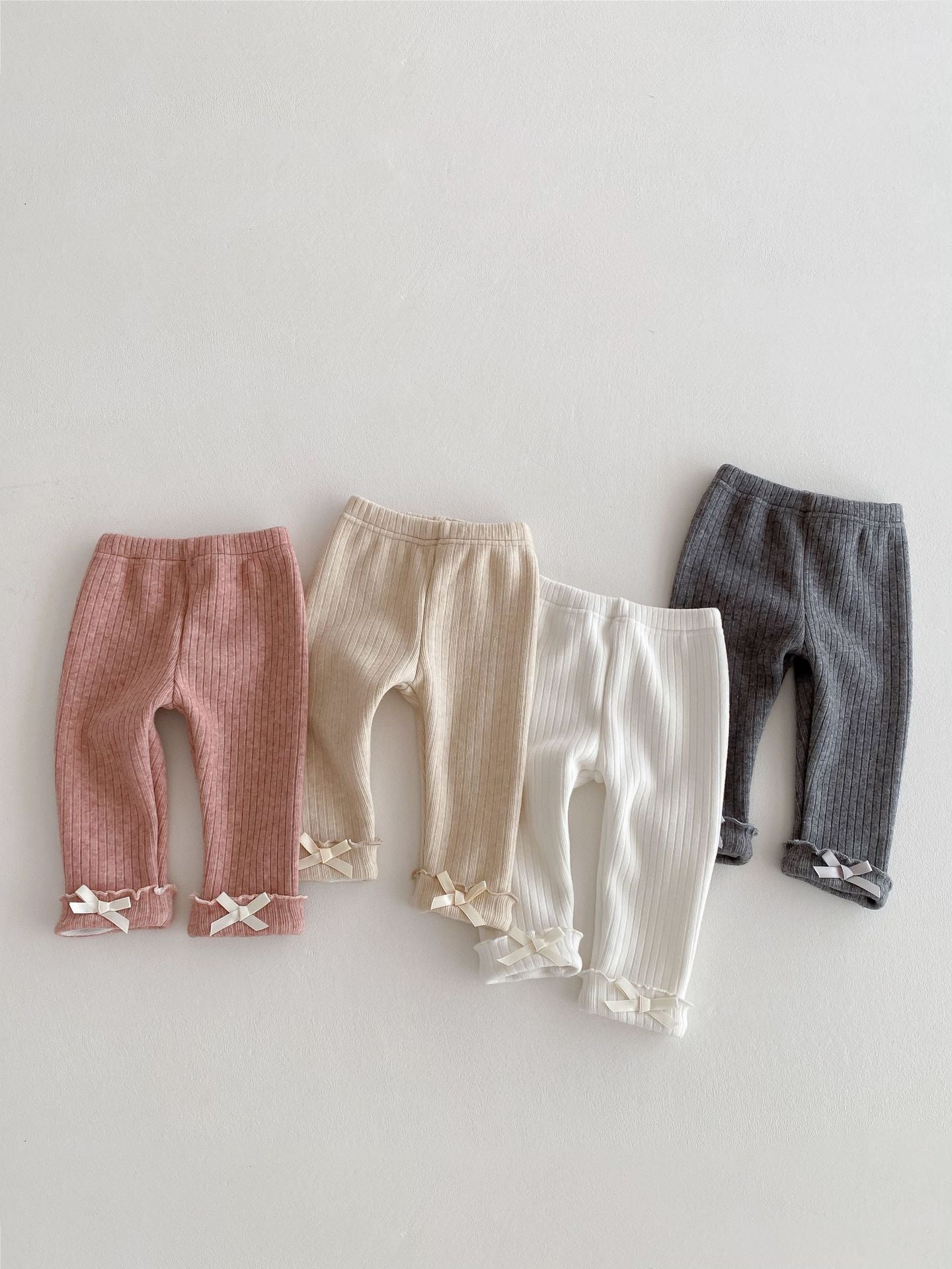 Girls' Lined Pants with Bows