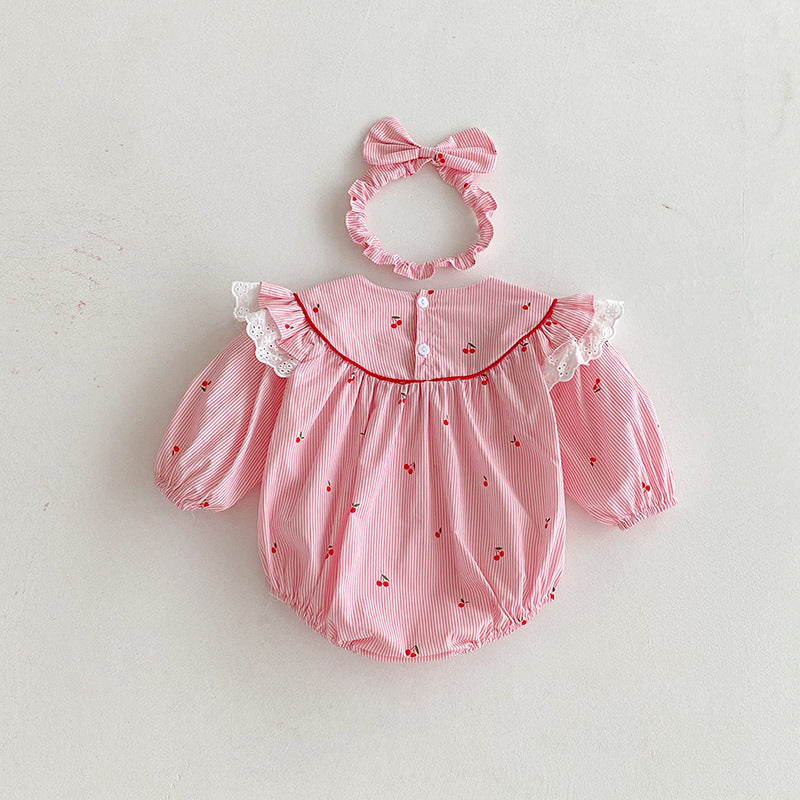 Pink Cherry Children's Bodysuit/Dress