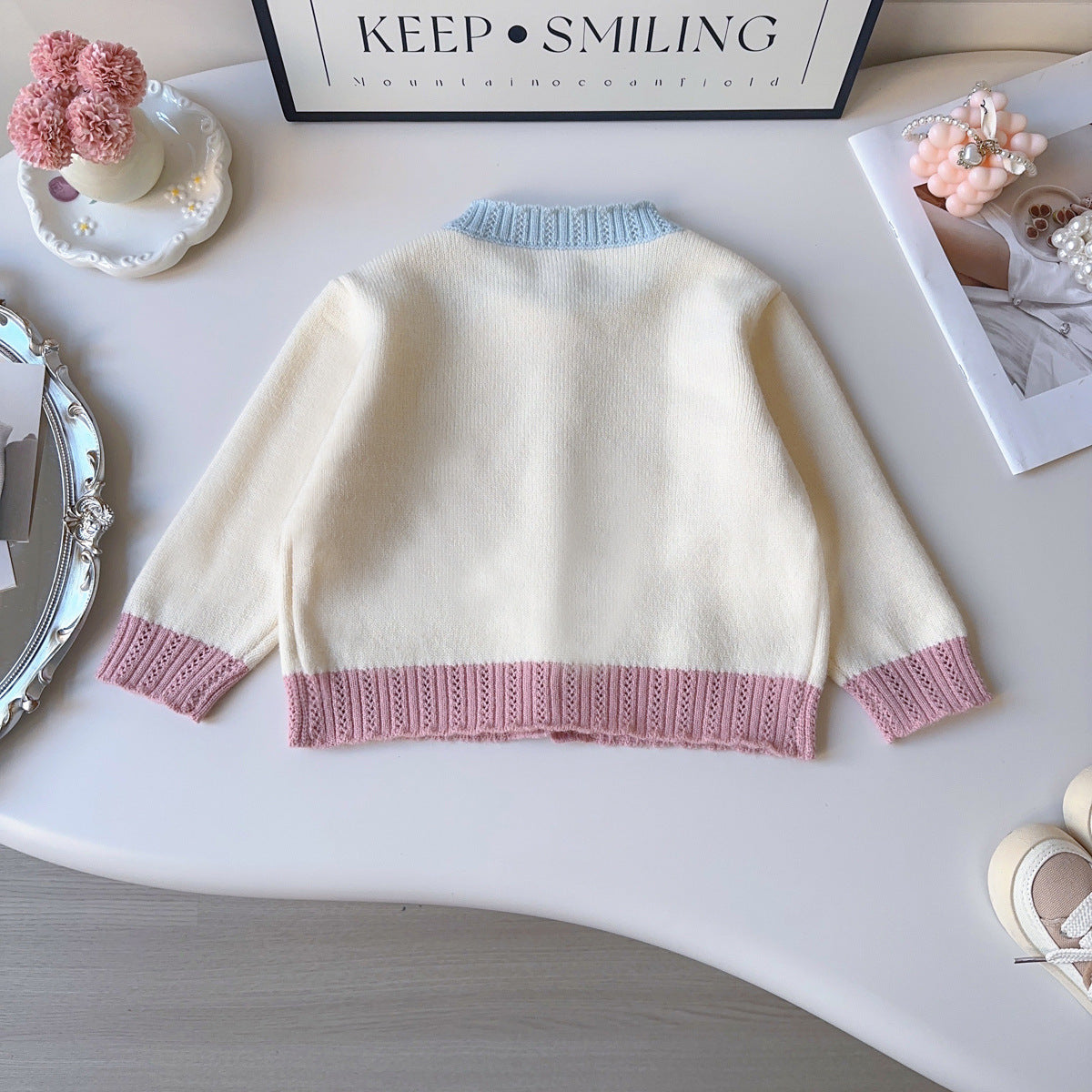 Rainbow Knitted Children's Cardigan