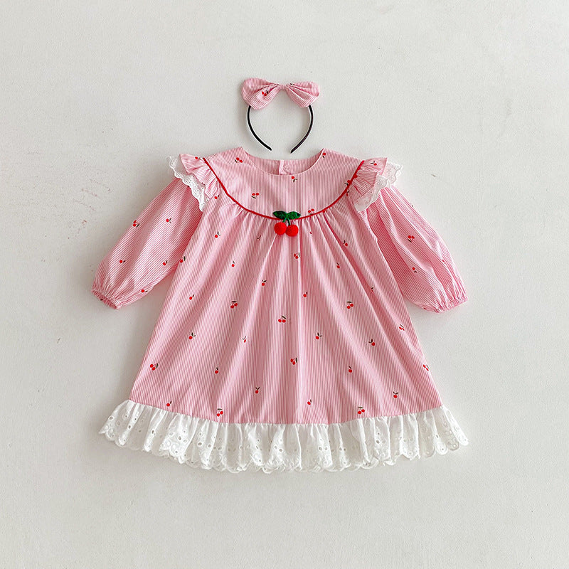 Pink Cherry Children's Bodysuit/Dress