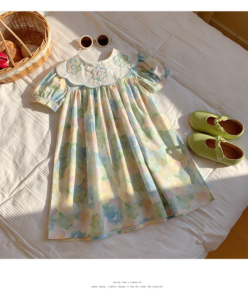 Children's Summer Flower Dress