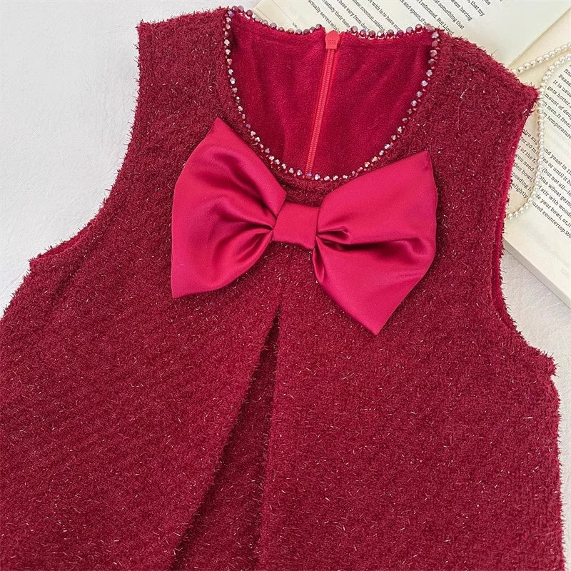 Infant Girls’ Floral Bow Outfit Set