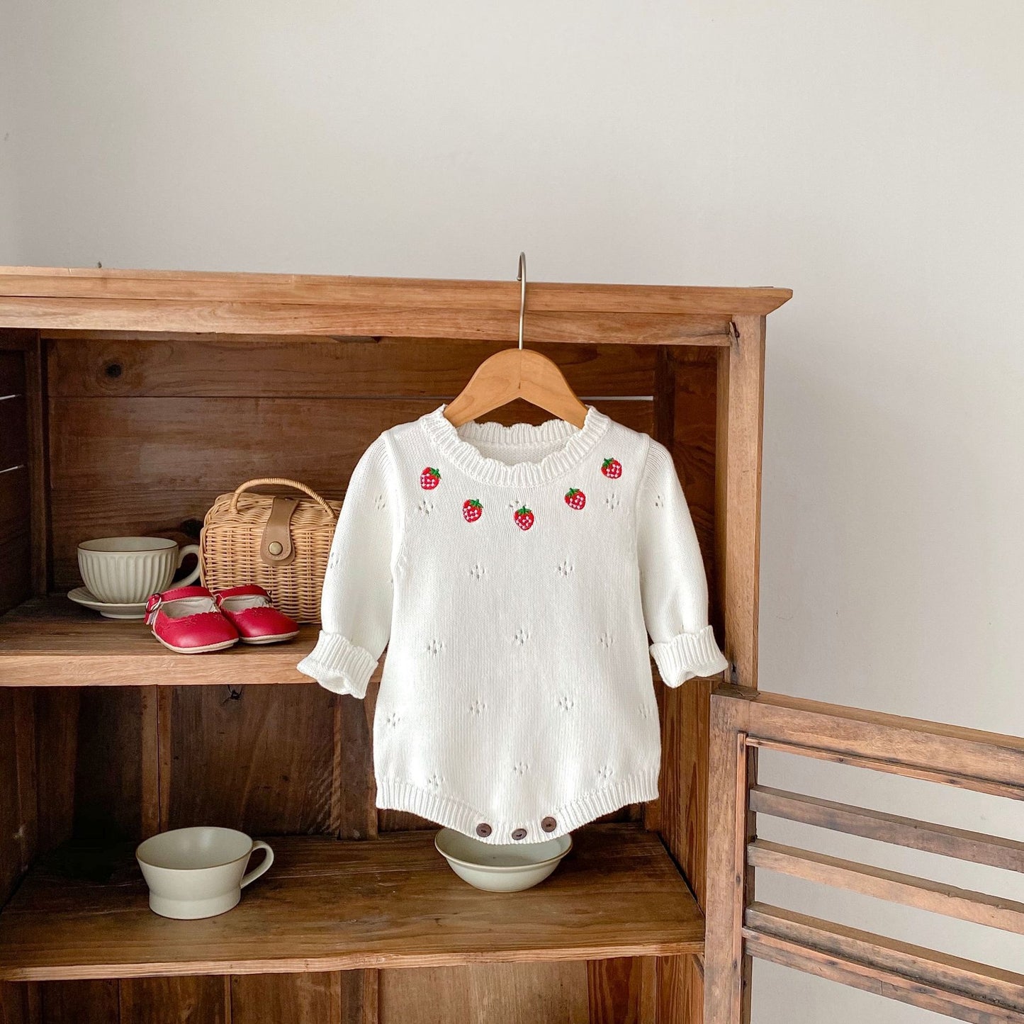 Children's Girls' Knit Strawberry Body