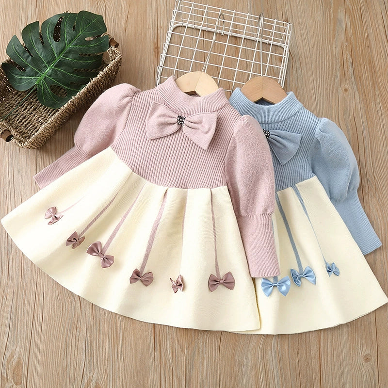 Girls’ Dress with Bow