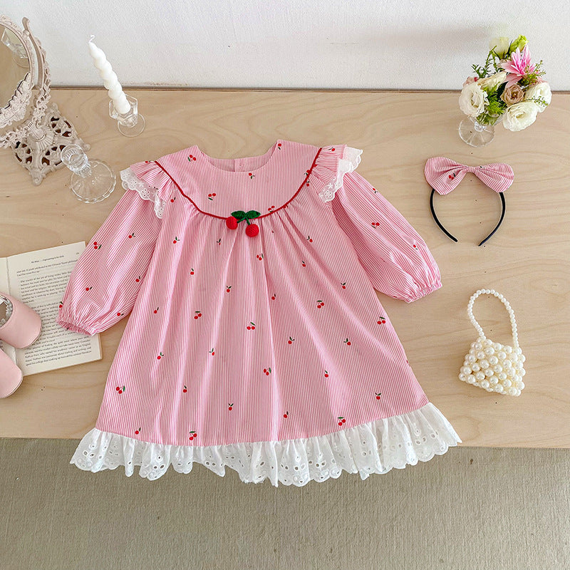 Pink Cherry Children's Bodysuit/Dress