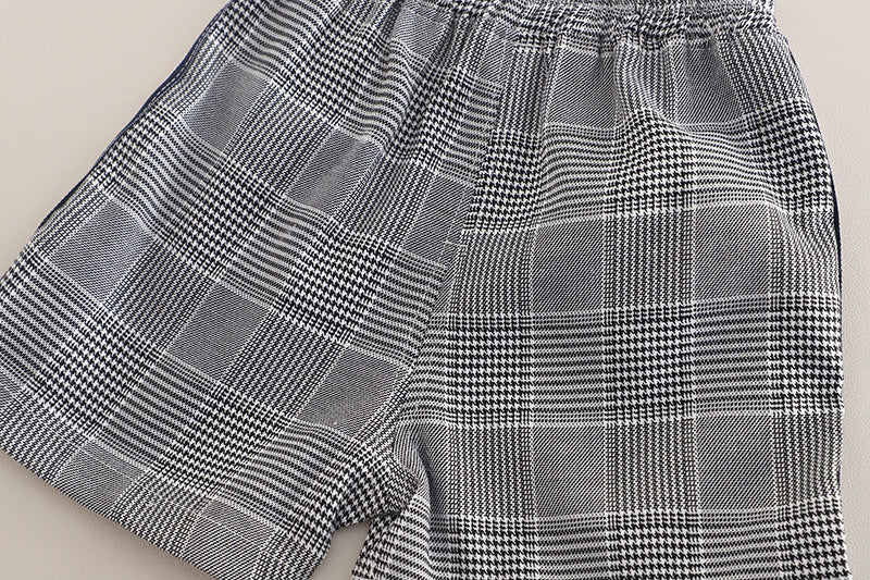 Boys' Polo Shirt Set with Puppy Design