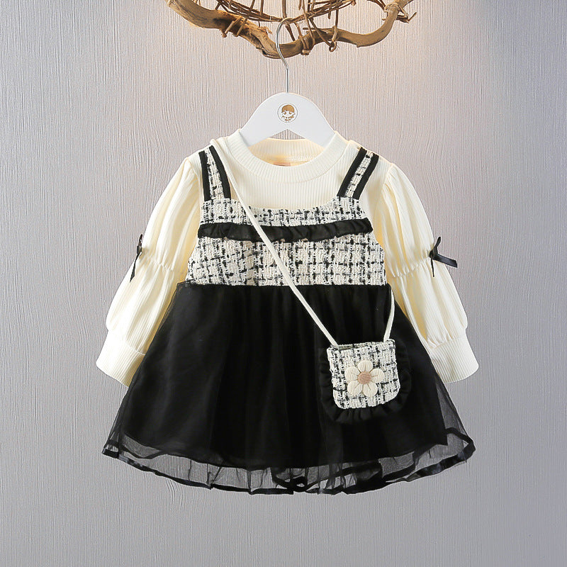 Children's Tulle and Tweed Dress
