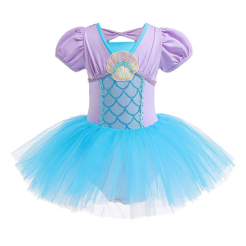 Vestido infantil de princesa sirena