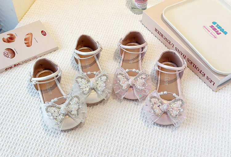 Girls' Sparkly Butterfly Sandals