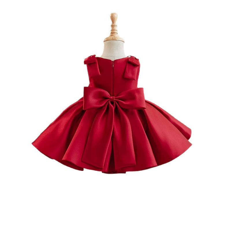 Red Pearl Children's Party Dress