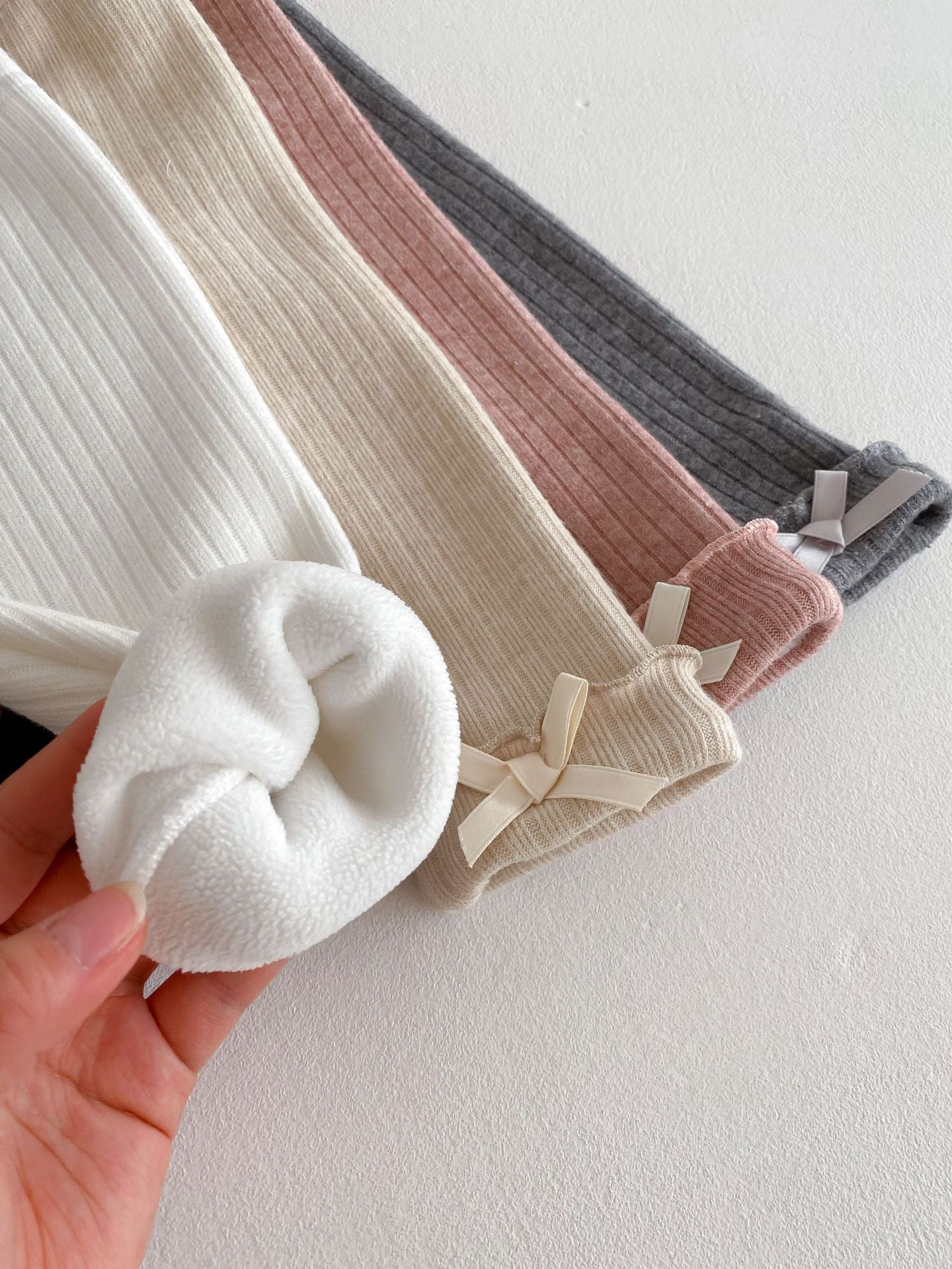 Girls' Lined Pants with Bows