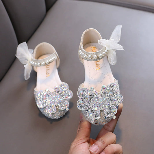 Shiny Butterfly Girls' Shoes