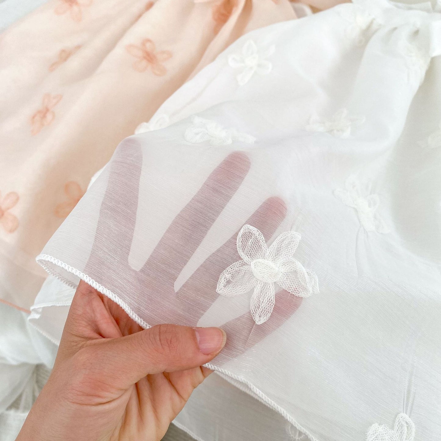 Children's Tulle Dress with Little Flowers