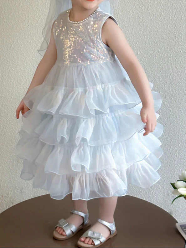 Shiny Tulle Children's Dress