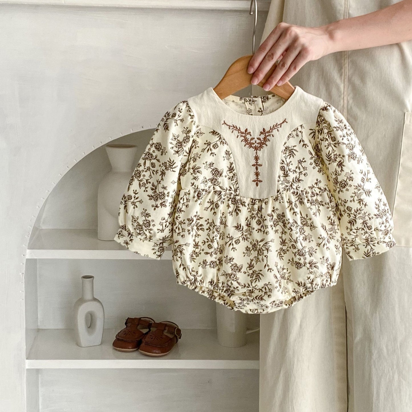 Girls' Floral Bodysuit
