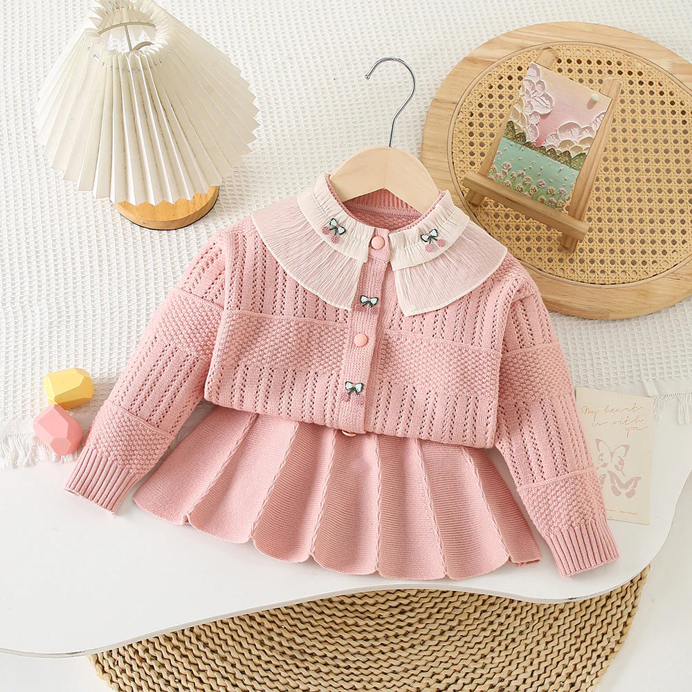 Children's Cherry Knit Set