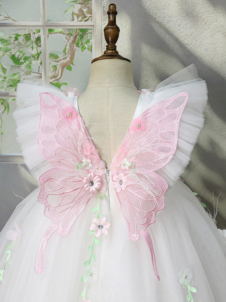 Children's Party Dress with Flowers
