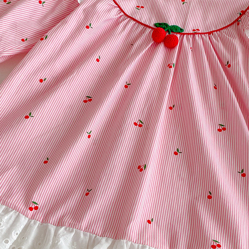Pink Cherry Children's Bodysuit/Dress