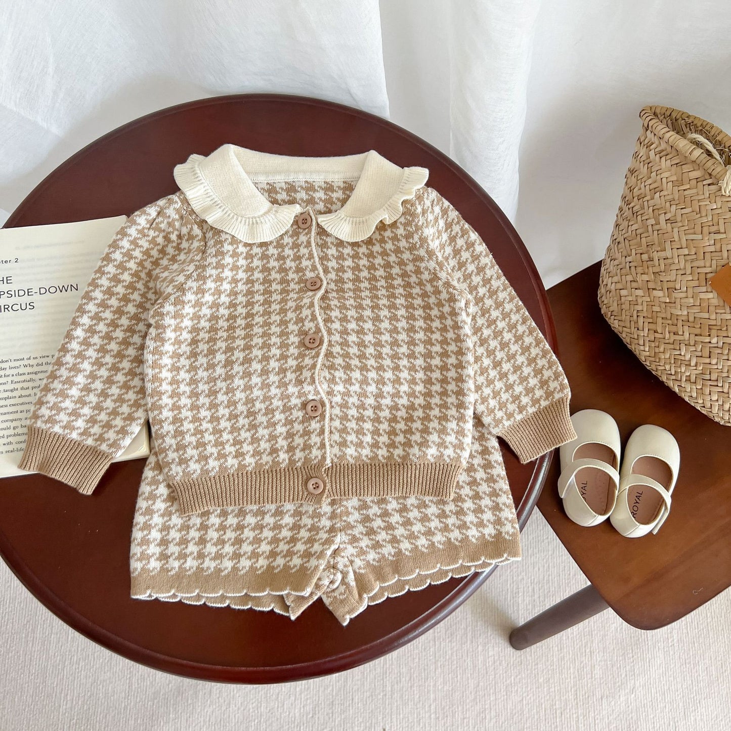 Girls' Plaid Wool Set