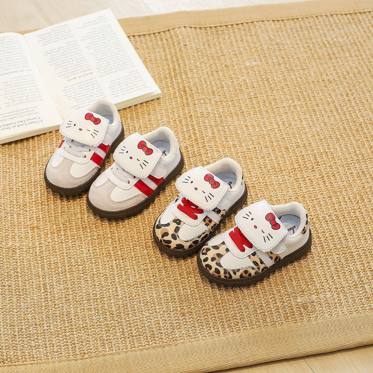 Children's Female AD Leopard Sneakers