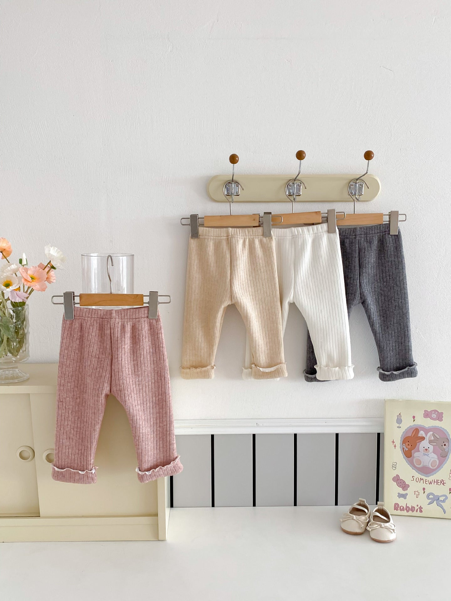 Girls' Lined Pants with Bows