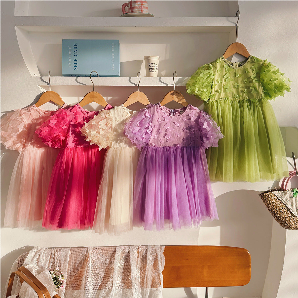 Children's Tulle Dress with Butterflies