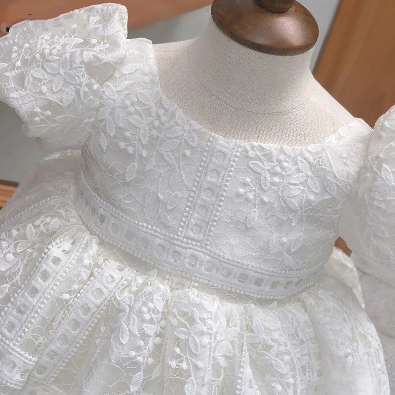 Children's Lace Dress with Bow