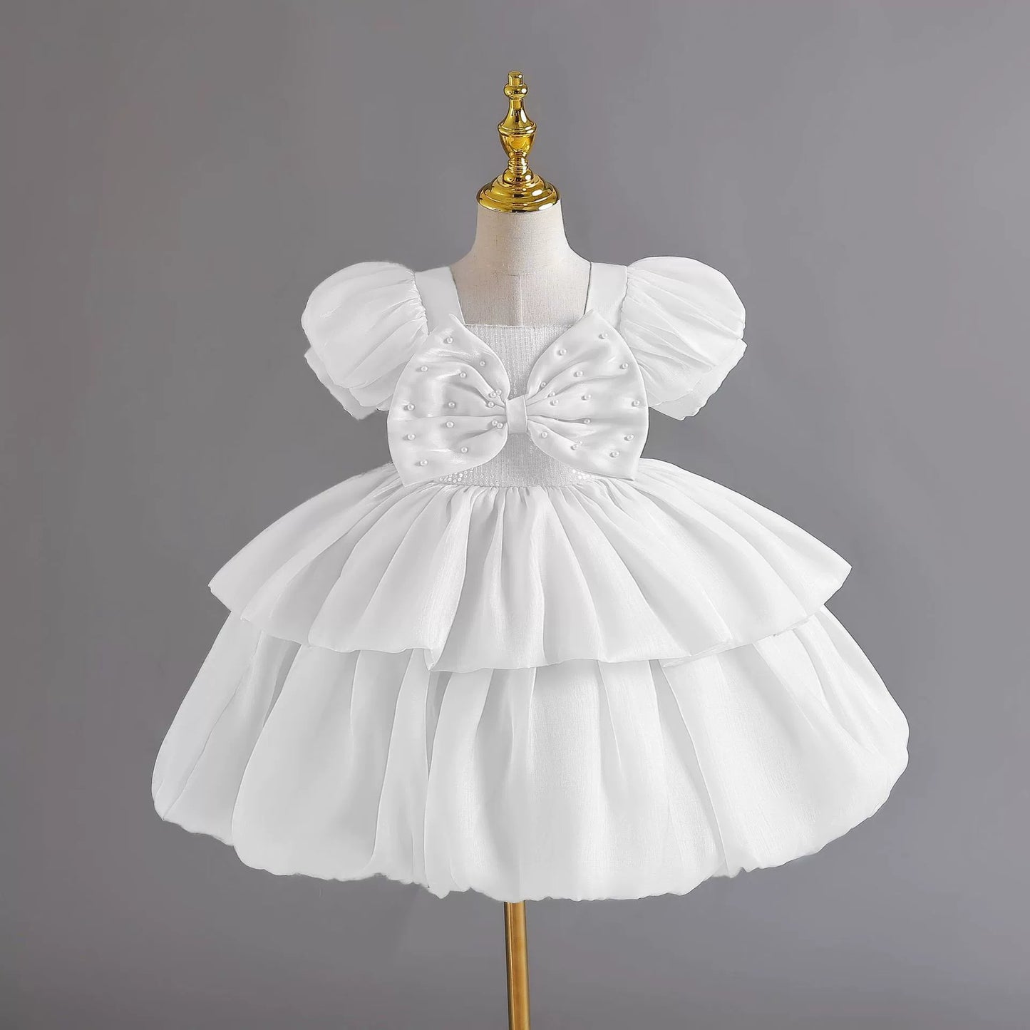 Puffy Bow Party Dress