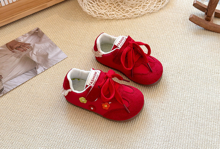 Children's Fashion Sneakers with Little Flowers