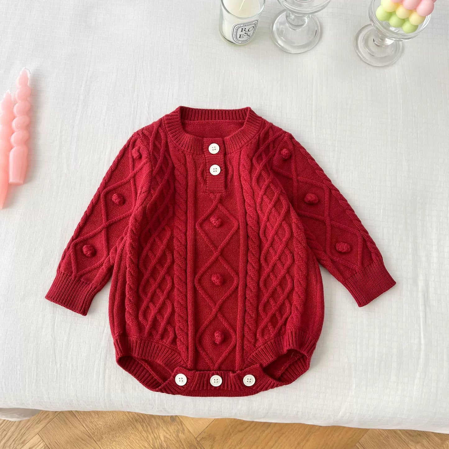 Baby Knit Long-Sleeve Bodysuit